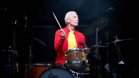 Charlie Watts, en un concierto de la banda de rock británica The Rolling Stones en el Olympiastadion de Berlín, el 22 de junio del 2018.
