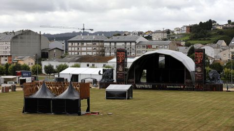 Recinto donde se celebra el Resurrection Fest Limited, en Viveiro.