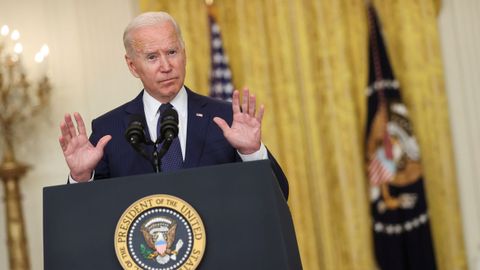 Biden, en su comparecencia desde la Casa Blanca