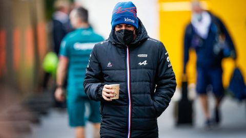 Fernando Alonso en el Gran Premio de Bélgica
