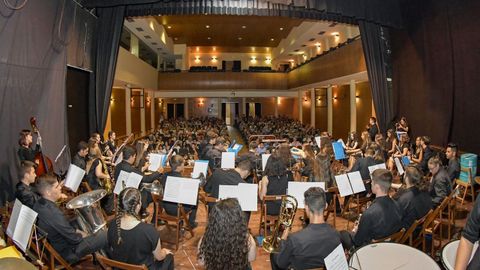 Imagen de archivo de un concierto de la Banda Sinfónica de Galicia