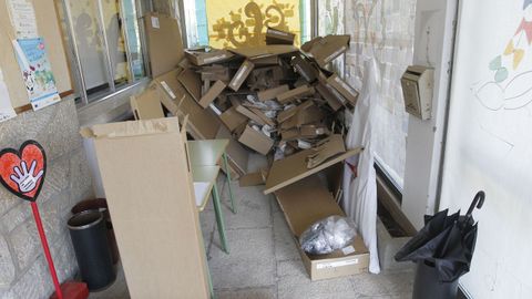 Obras en el colegio Almirante Juan de Lángara