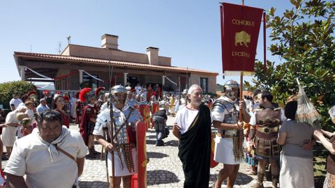 La Cohors Lucensium, en una imagen de archivo de una fiesta romana en Regina Viarum