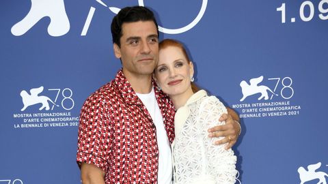 Oscar Isaac y Jessica Chastain