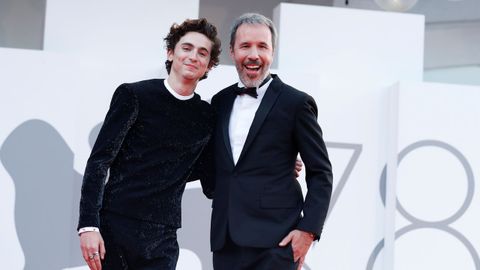 El actor Timothee Chalamet y el director Denis Villeneuve