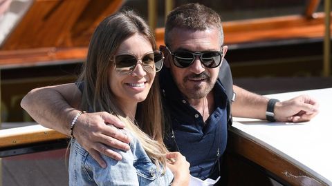 Antonio Banderas y su pareja, Nicole Kempel