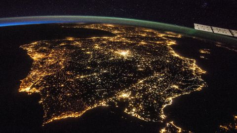 Imagen de la Península tomada por los astronautas de la Estación Espacial Internacional
