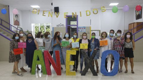Primer día en el CEIP A Lomba (Anexo), en Vilagarcía