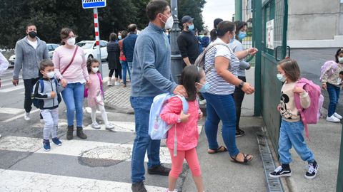 Inicio de curso para los alumnos de primaria en el CEIP de Silleda