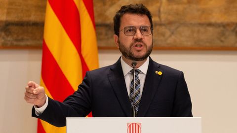El presidente de la Generalitat de Cataluña, Pere Aragonès, en una imagen de archivo.