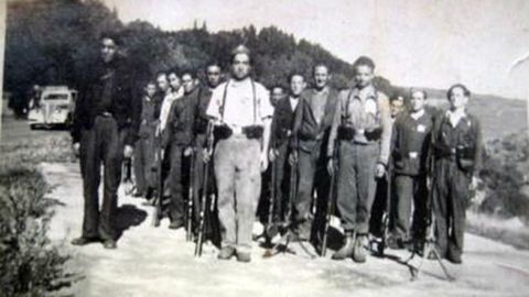 El asturiano Cristino García Granda, al frente de su grupo de guerrilleros en Francia, durante la Segunda Guerra Mundial