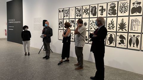 Detalle de la presentación de la muestra de Pilar Millán «La simetría de los encuentros».