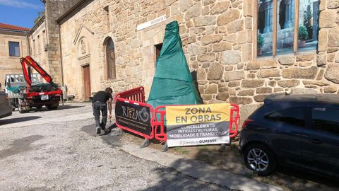 Reparación del cruceiro de San Francisco.