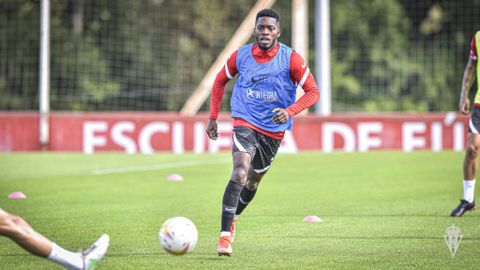 Puma Rodríguez en un entrenamiento