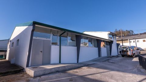 Exterior del centro de transformación de produtos agrarios de Moeche, que aún no ha entrado en funcionamiento