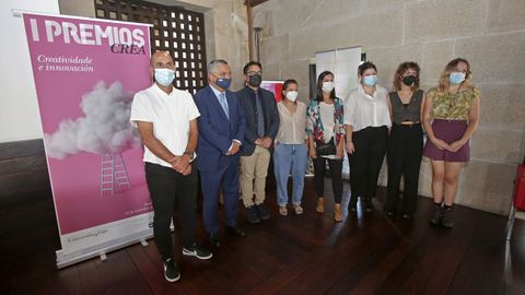 Acto de entrega de los premios Crea-Creatividade de la Universidad de Vigo en el campus de Pontevedra