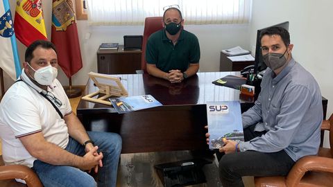 Reunión del SUP Ourense con el concejal de seguridad, Telmo Ucha