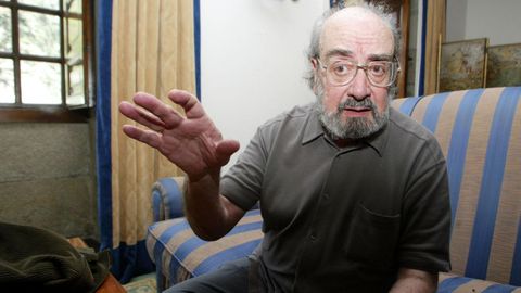 Alfonso Sastre, en la Semana de Filosofía de Pontevedra en el 2003.