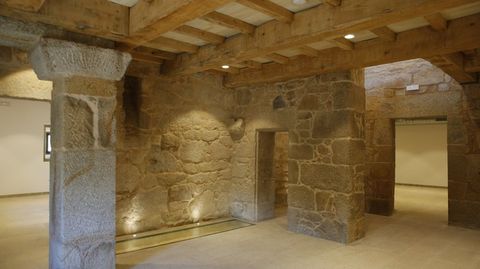 Interior del pazo de Quintáns, en Noalla, Sanxenxo