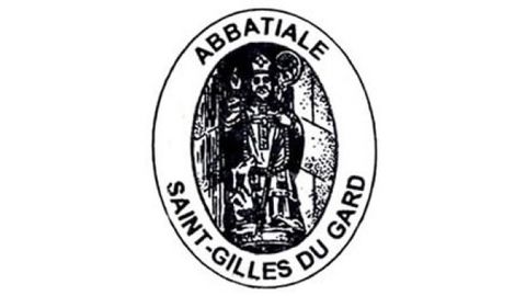 Sello de la abadía de Saint-Gilles du Gard, en Francia.