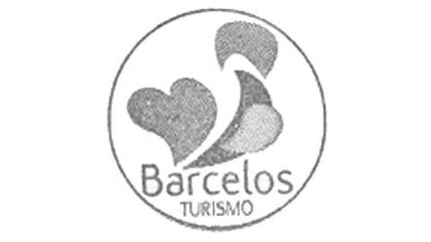 Sello de la Oficina de Turismo de Barcelos con el gallo simbólico de la localidad, que hace referencia al milagro del Gallo de Barcelos.