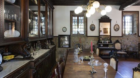 Interior del pazo de Marcón, en venta por 2,1 millones de euros