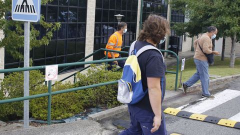 La plantilla de la fábrica de Chavín recibió la inesperada noticia en una reunión a la que fueron convocados este lunes por la mañana