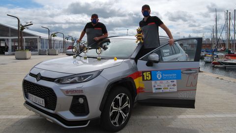 Hugo Velaco y Celso Roces con el Suzuki Across lograban en A Corua la victoria y el ttulo de Campeones de Espaa de Energas Renovables