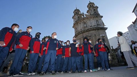 SALIDA DE LA CAMINATA “PROTEGEMOS LOS CAMINOS”, CON REPRESENTANTES DE LA POLICÍA NACIONAL Y DE LA ASOCIACIÓN DE DISCAPACITADOS INTEÑECTUALES VIRGEN DE LA O-MENDEZ NUÑEZ