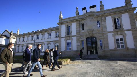 Visita del presidente de la Diputación de Lugo a la reforma integral del edificio