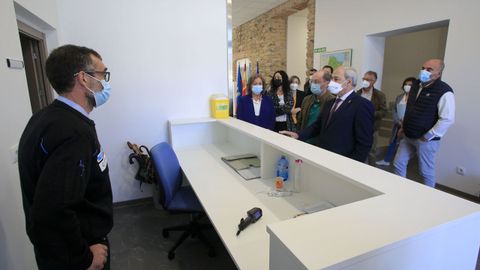 Visita del presidente de la Diputación de Lugo a la reforma integral del edificio