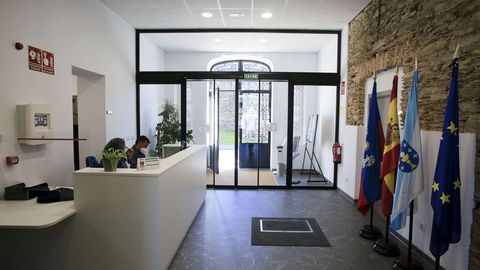 Visita del presidente de la Diputación de Lugo a la reforma integral del edificio