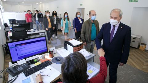 Visita del presidente de la Diputación de Lugo a la reforma integral del edificio