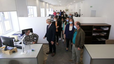 Visita del presidente de la Diputación de Lugo a la reforma integral del edificio