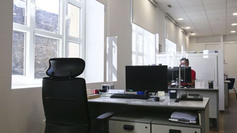 Visita del presidente de la Diputación de Lugo a la reforma integral del edificio