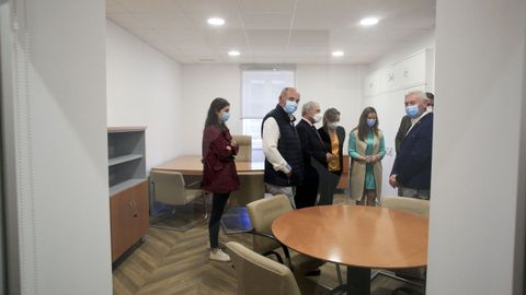 Visita del presidente de la Diputación de Lugo a la reforma integral del edificio