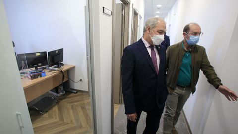 Visita del presidente de la Diputación de Lugo a la reforma integral del edificio