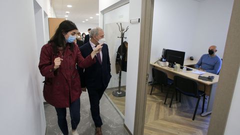 Visita del presidente de la Diputación de Lugo a la reforma integral del edificio