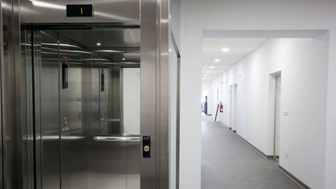 Visita del presidente de la Diputación de Lugo a la reforma integral del edificio