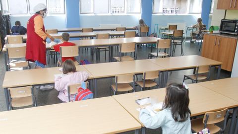 Imagen de archivo del comedor escolar del colegio Ponzos