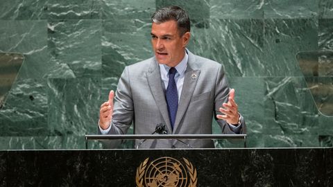Pedro Sánchez, ante la Asamblea General de la ONU