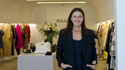 Marian Fernández Orive en su tienda del número 12 de la calle Teresa Herrera