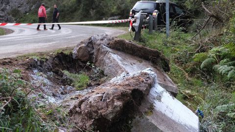 Zona del Rally Villa de Llanes, donde el piloto Jaime Gil y su copiloto, Diego Calvo, han perdido la vida