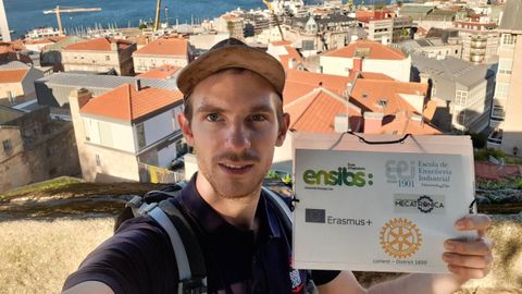 Anatole Batard, estudiante francés que cursa un Erasmus en Vigo