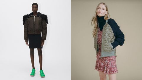 Los chaquetas bómber de Bottega Veneta y Veronica Beard