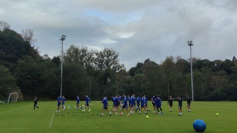 Entrenamiento de este martes en El Requexn