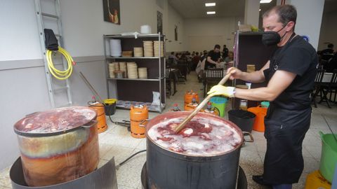 Un pulpeiro en el San Froilán