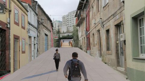 La vía quedará limpia de cableado, como el que actualmente se puede ver en el inicio junto al puente romano