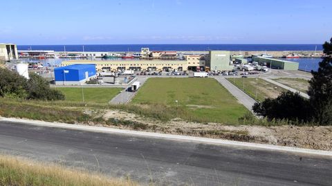 Vista de una zona de O Berbés, en Burela.