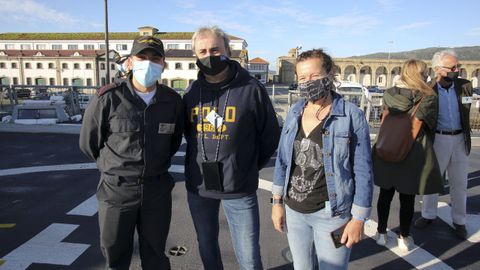 Eva, asturiana de Oviedo, aprovechó la jornada de puertas abiertas para visitar a su hijo Iván a bordo de la fragata Álvaro de Bazán